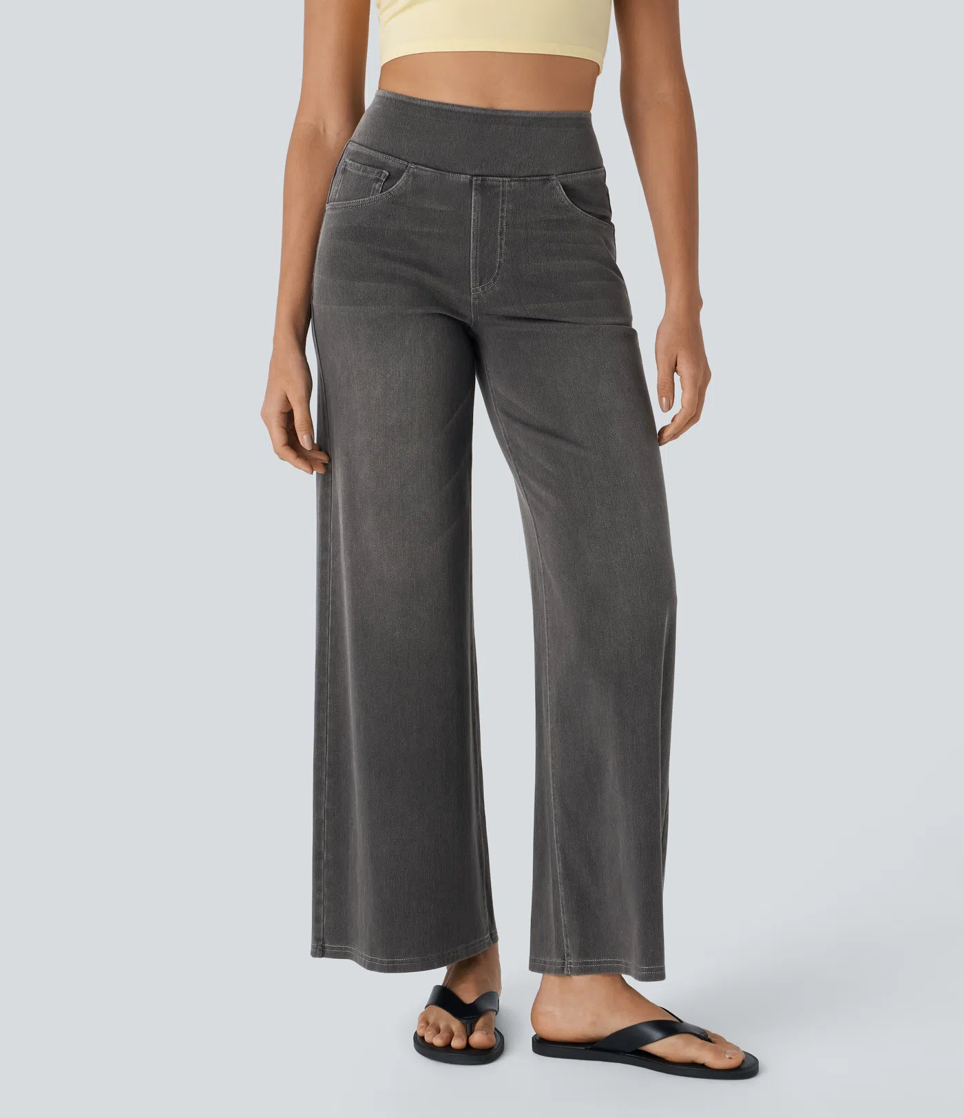 'Flexee' High-Waisted Stretch Denim with Pockets