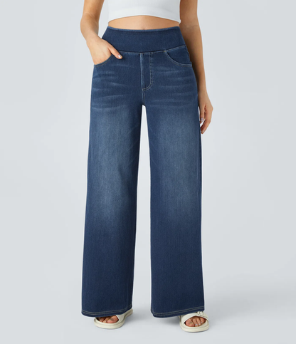 'Flexee' High-Waisted Stretch Denim with Pockets